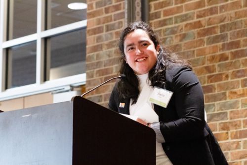 Delia Sosa receives the 2023 Emerging Leader Award. Photo: Red Edgemon